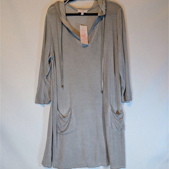 NWT New Directions Baby Terry Women's Large Hooded Cover Up - Picture 1 of 4